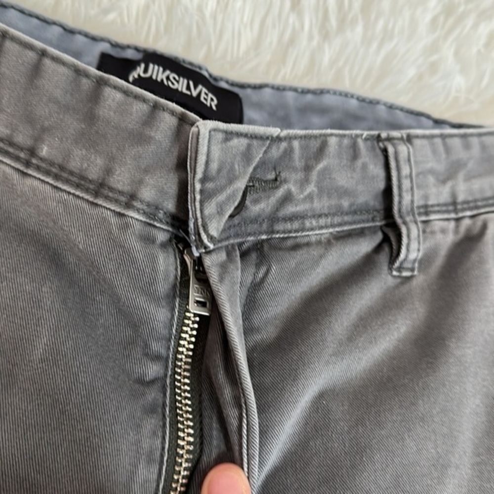 Quiksilver Grey Straight Denim Style Shorts - Picture 6 of 10